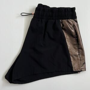 VICTORIA SPORT black shorts w/ rose gold detail small